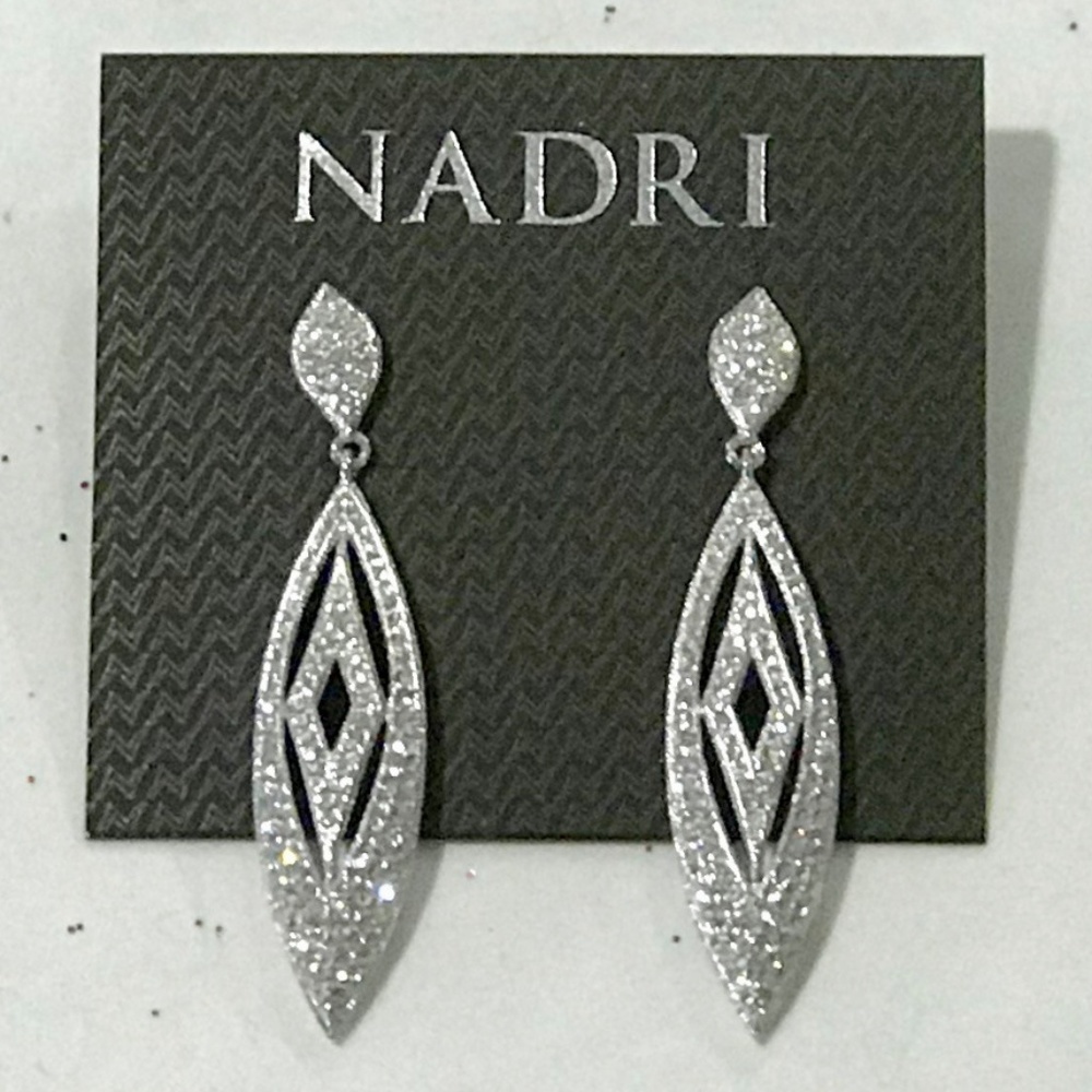 NADRI  ART DECO HANGING EARRINGS